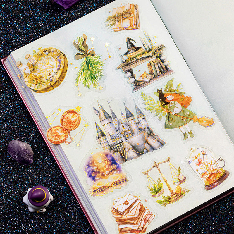 Magic Story Series Gilded PET Stickers, 4 Pcs - ViktaShop