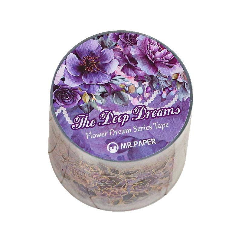 Flower Dream Rose Series – Transparent Waterproof PET Tape, 2m - ViktaShop