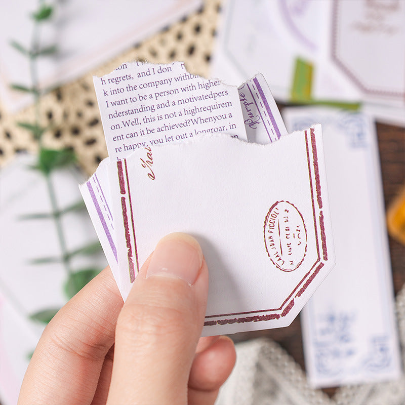 Ink Dot Letter Non-Sticky Note Paper – DIY Retro Hand Account Base - ViktaShop