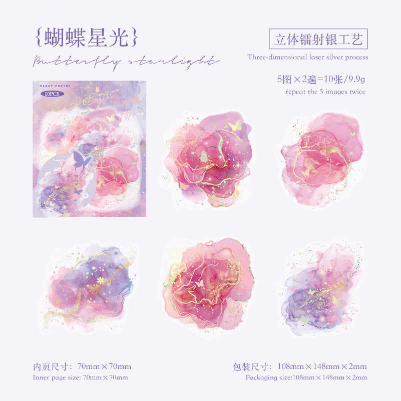 Watercolor PET Stickers - ViktaShop