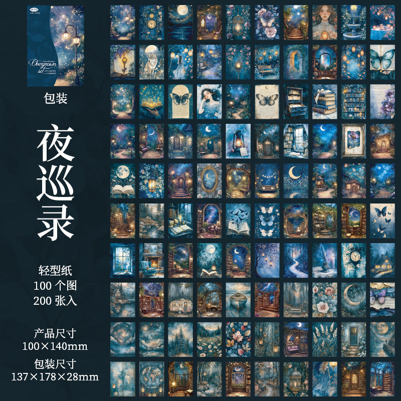 Decoration collage material paper 100 psc