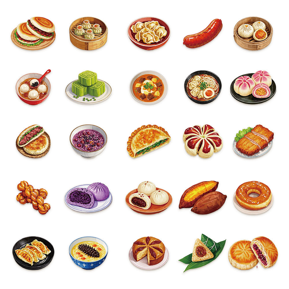 Breakfast stickers 50 psc