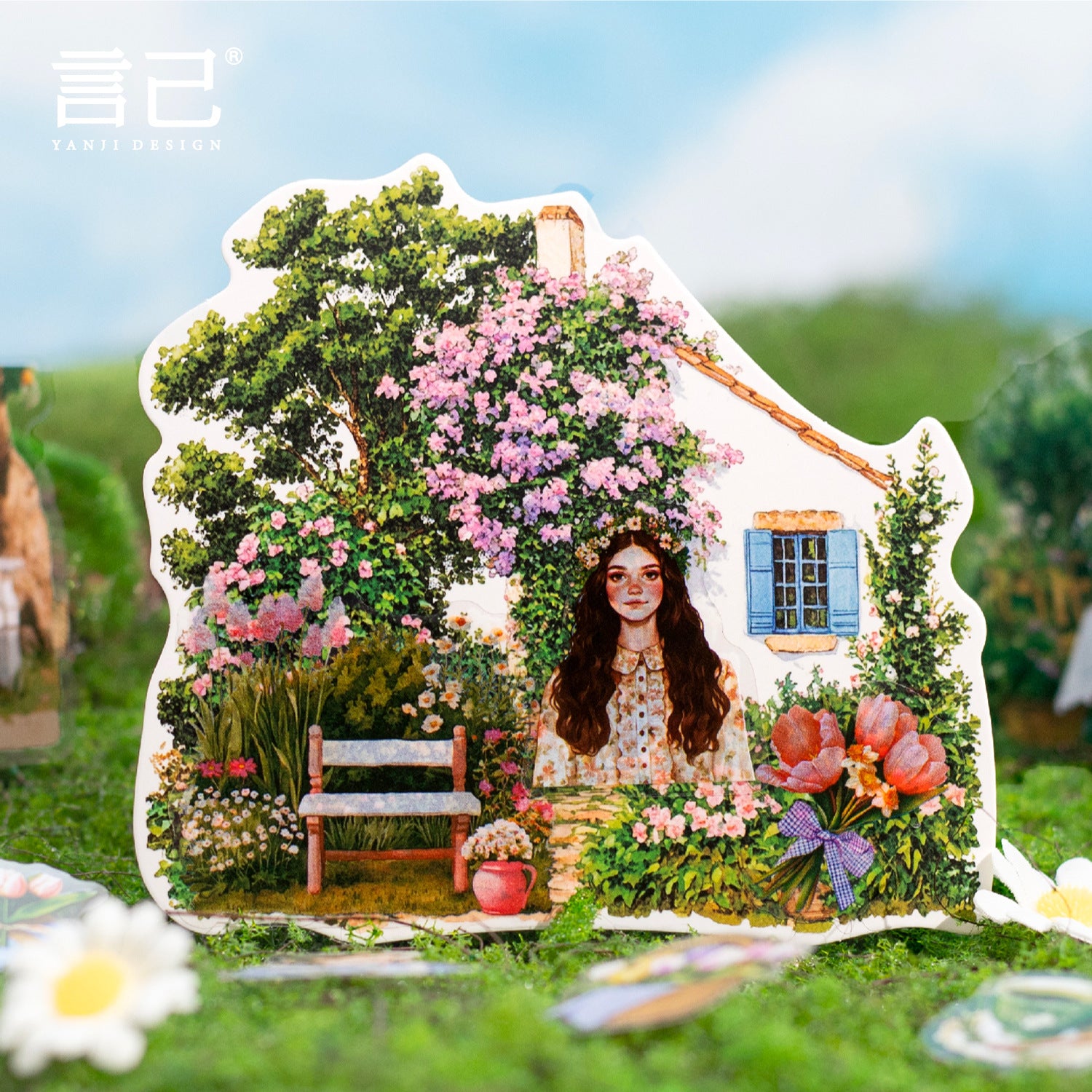Romantic Garden PET Stickers - ViktaShop