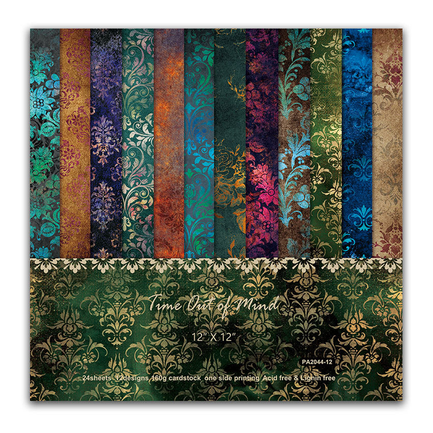 Colorful Retro DIY Background Pattern Paper - 24 Sheets - ViktaShop