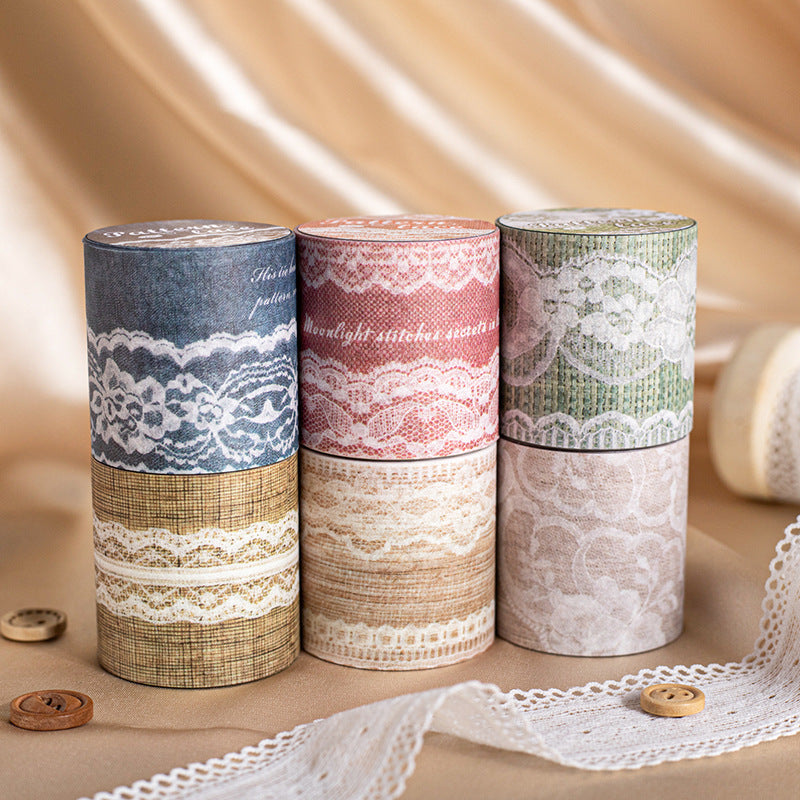 Paper Tape – Lace Cloth Series, Creative Decorative Material, 2m - ViktaShop