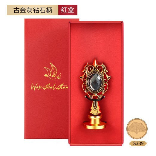 Vintage Lacquer Seal Stamp – Resin & Metal Multi-Style Detachable Handle - ViktaShop