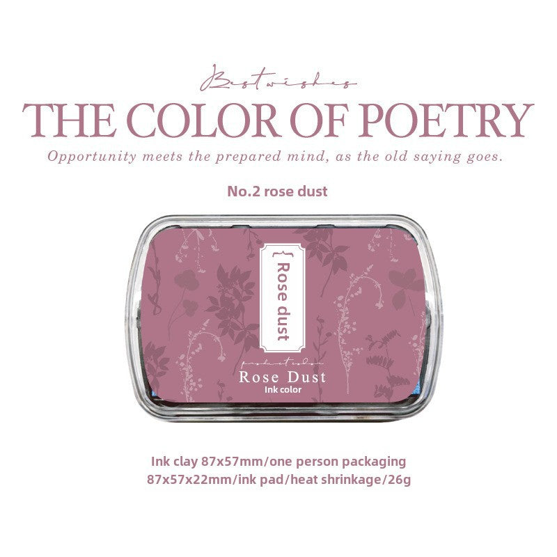 Poetry Color Series Ink Pad 6 colors