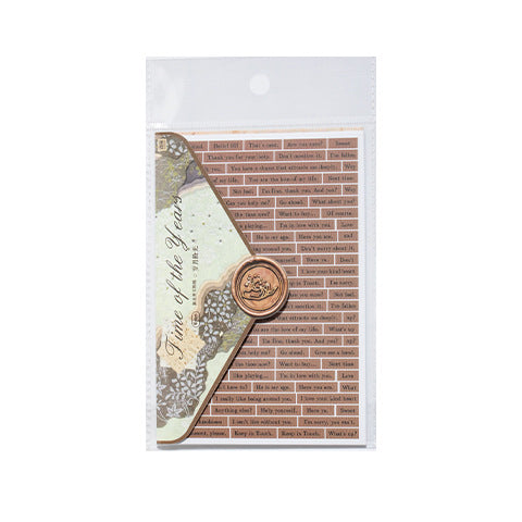 Nostalgic Letterhead Series Film Stickers, 4 Options