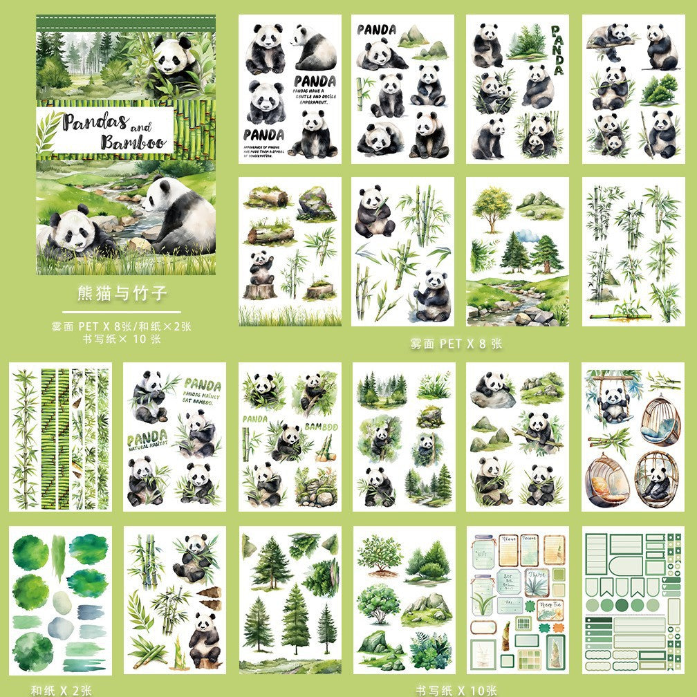 Retro European & American Style Character Sticker Book – Fog, Creative Decoration - ViktaShop
