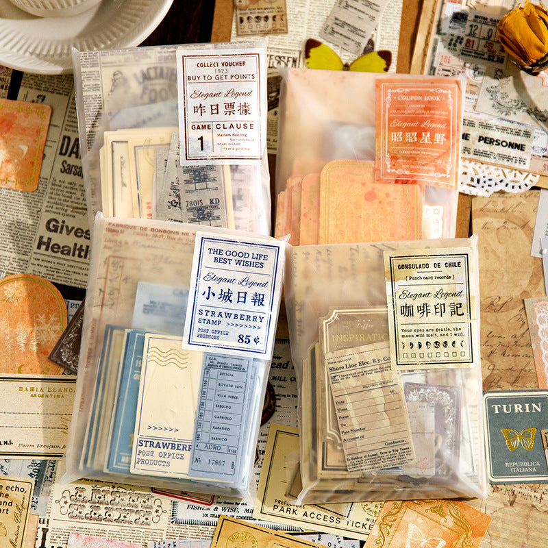 Retro DIY Material Bag – Years Chapter Series, 4 Options - ViktaShop