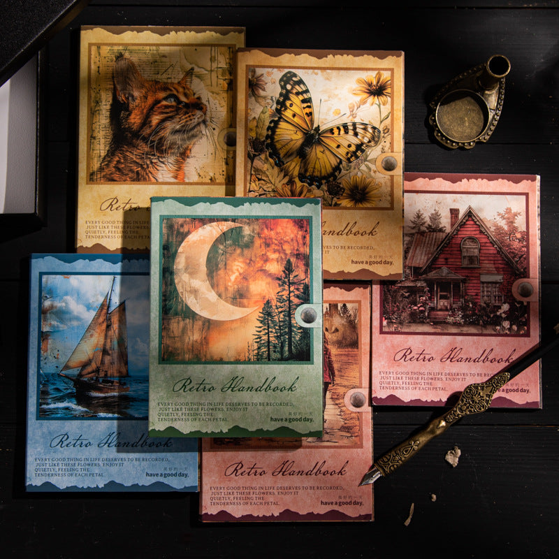 Junk Journal Paper - Retro Manual Series, 30 Pcs - ViktaShop