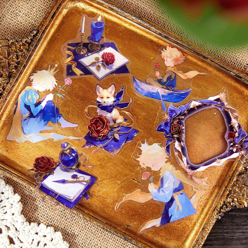 PET Prince Sticker Pack – Galaxy Letter & Landscape Style, 30 Pcs - ViktaShop