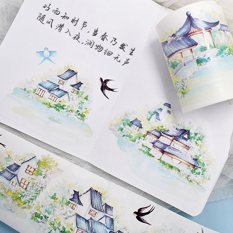 Antique Landscape Building Tape - Special Oil & Paper - 2m - ViktaShop