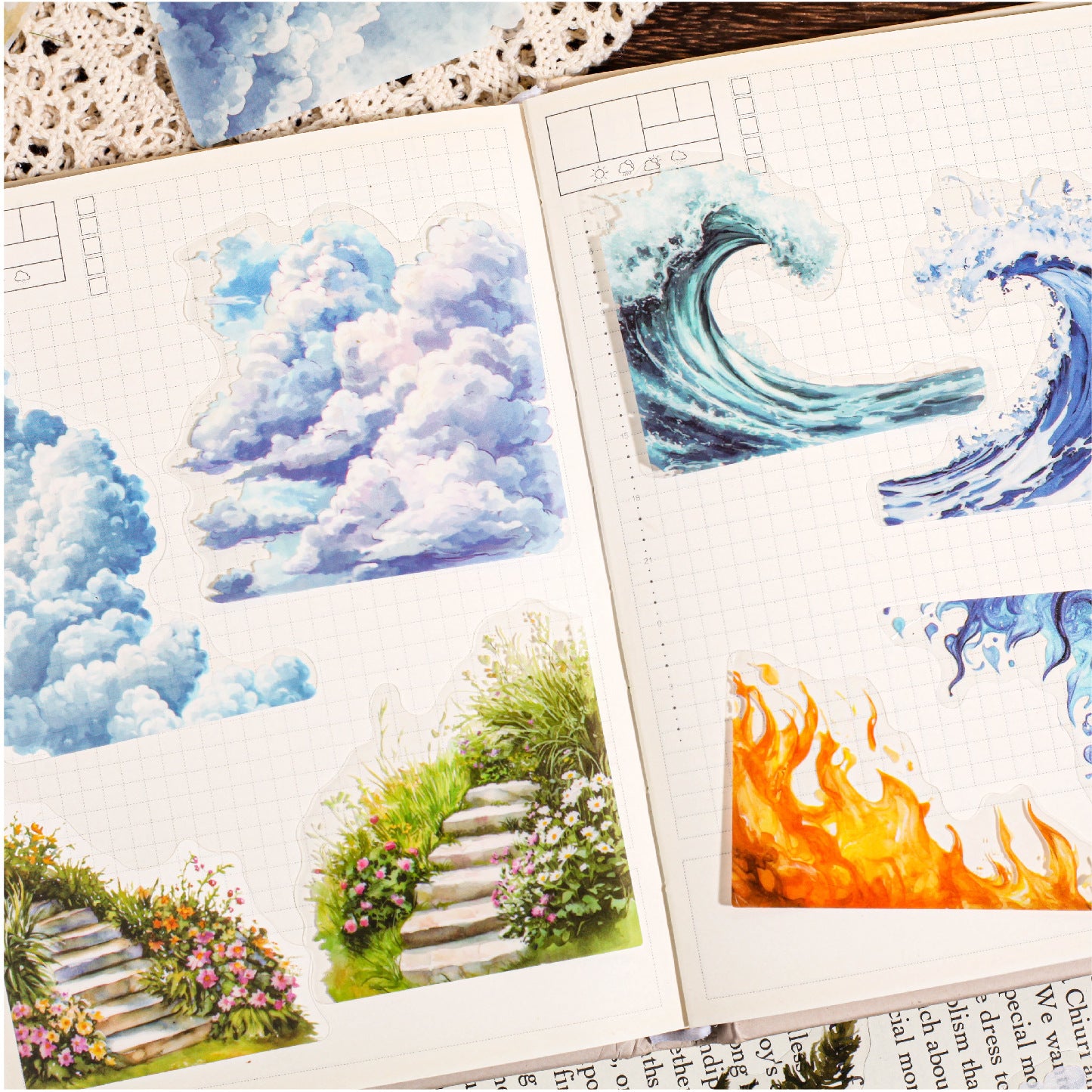 Natural Edge Stickers - PET - ViktaShop