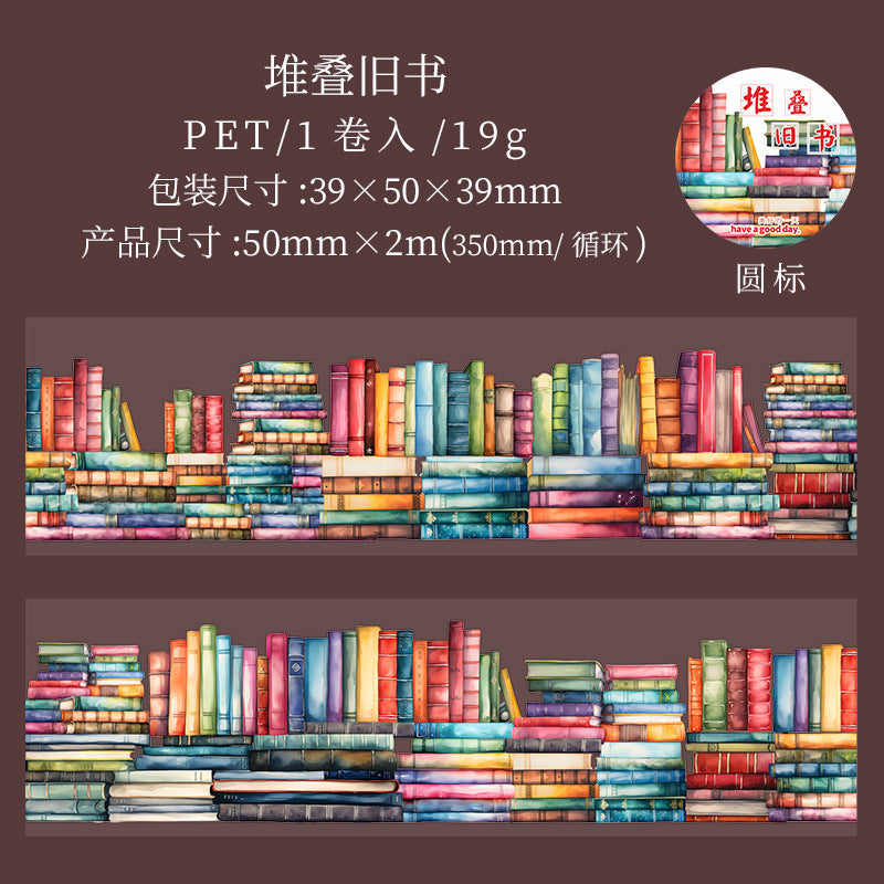 A Beautiful Day PET Tape - Sea Travel Series, Reading Landscape, 350mm - ViktaShop