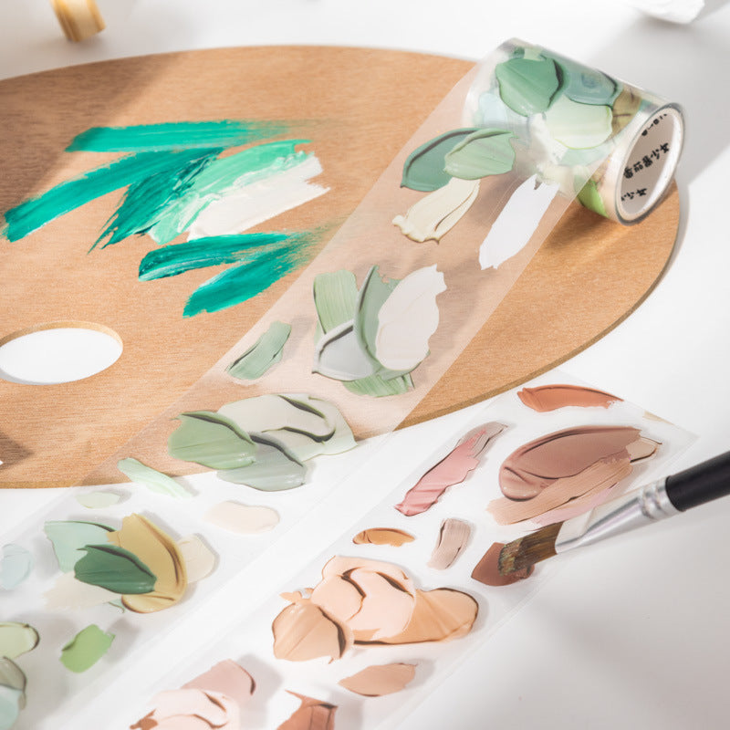 Morandi’s Palette PET Tape – Die-cut Collage Series, 2m - ViktaShop