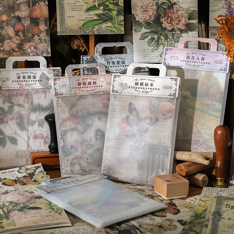 Travel Series Retro Note Paper - 6 Pcs