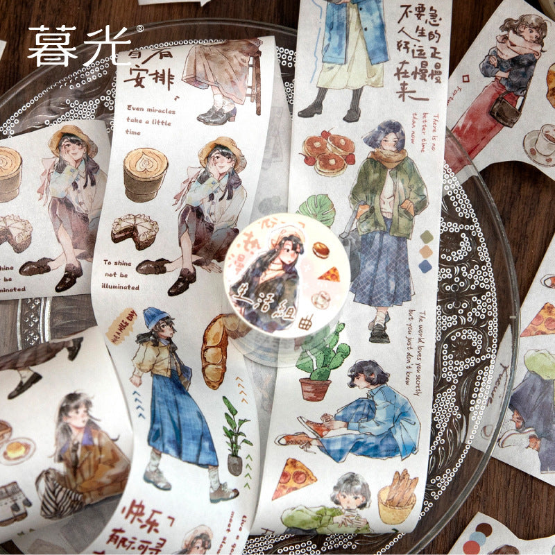 Twilight Life – Washi Tape, Winter Warm Girl Series, 2m - ViktaShop