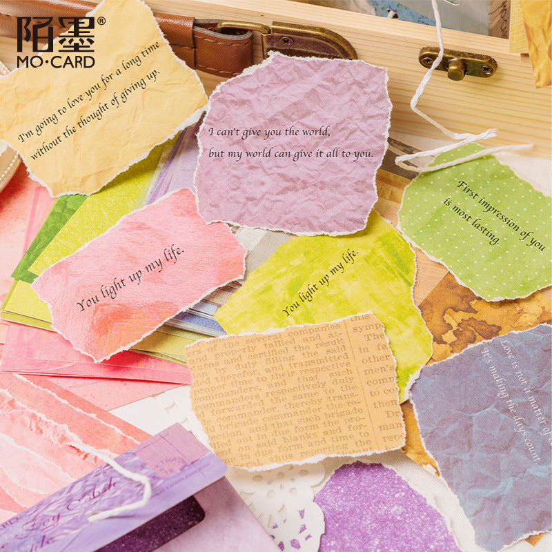 Paper Notes, Retro Hand Account DIY Material, 100 Sheets - ViktaShop