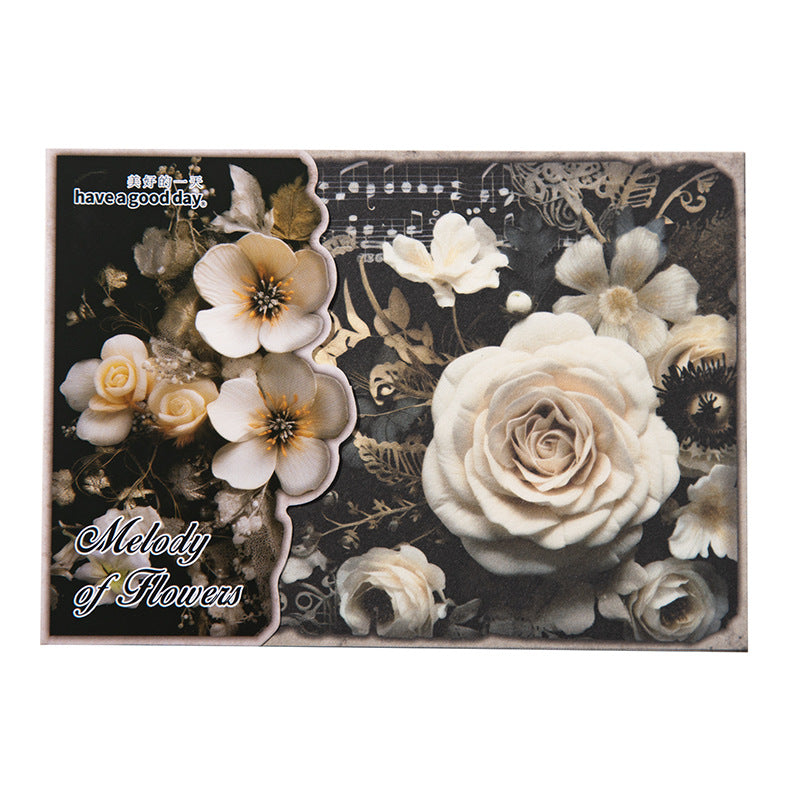 aterial Paper - Flower Melody Music Theme, 10 Pcs - ViktaShop