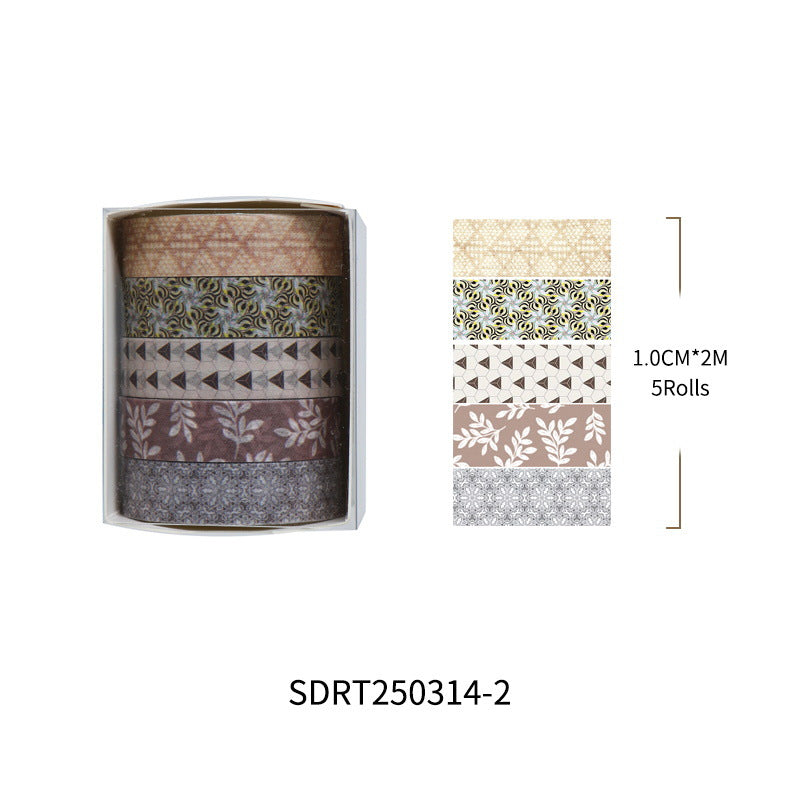 Message Series Washi Tape Set – Creative Background Design, 12 Options - ViktaShop