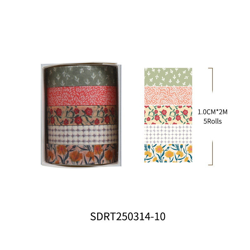 Message Series Washi Tape Set – Creative Background Design, 12 Options - ViktaShop