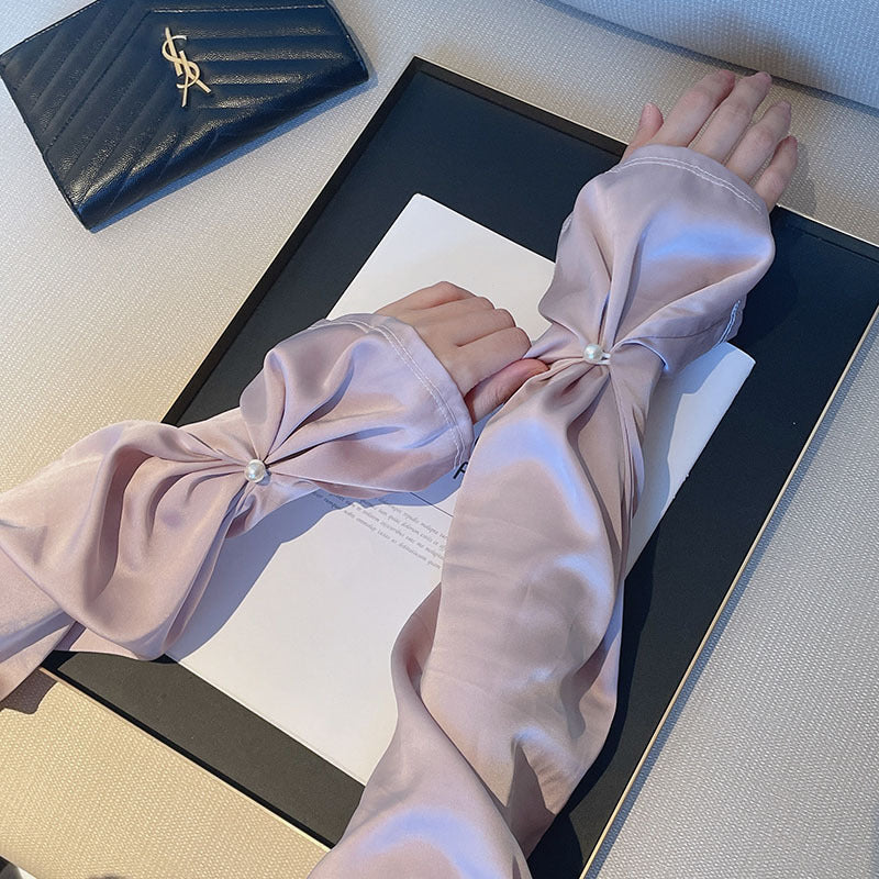 Silk Satin Pearl Buckle Sleeve – Elegant Decorative Sleeve for Scrapbooking & DIY Projects - ViktaShop