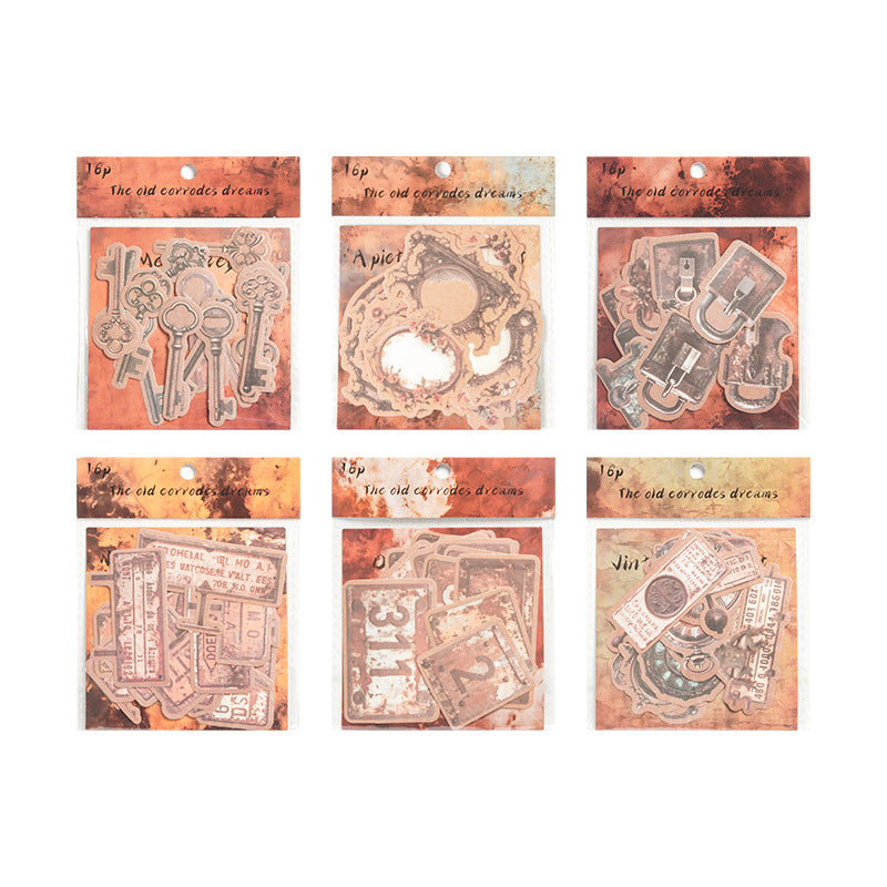 PET Sticker Pack - Old Eclipse Invasion Dream Series, 16 Pcs - ViktaShop