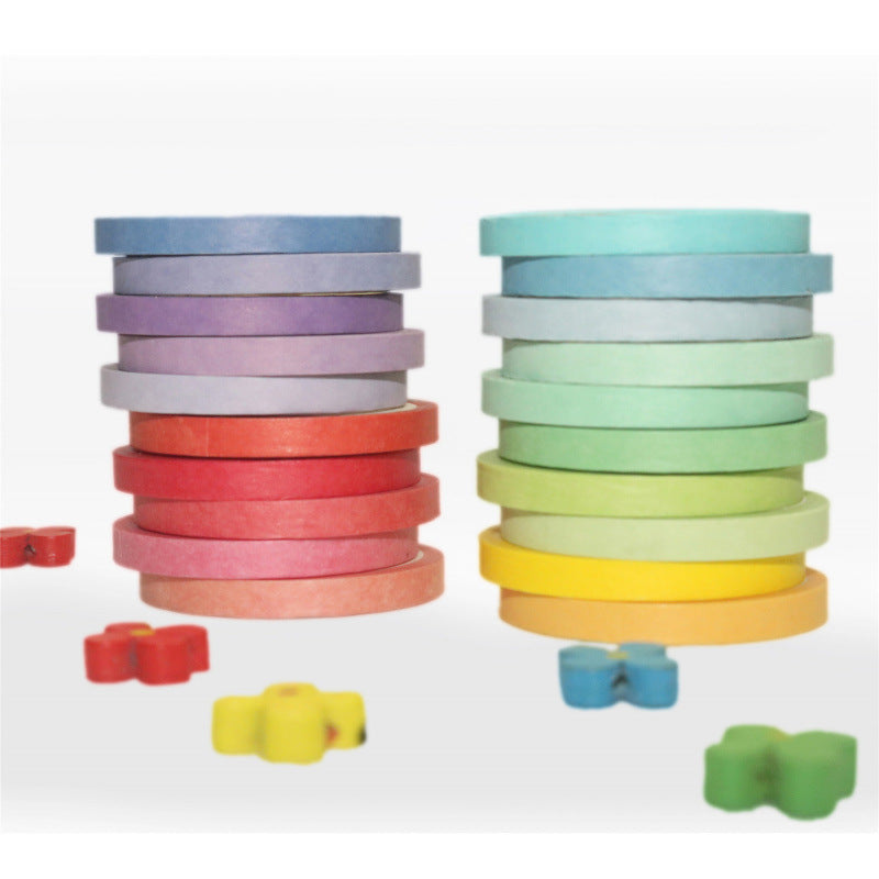 Solid Color Thin Washi Tape Set, 3 Options - ViktaShop