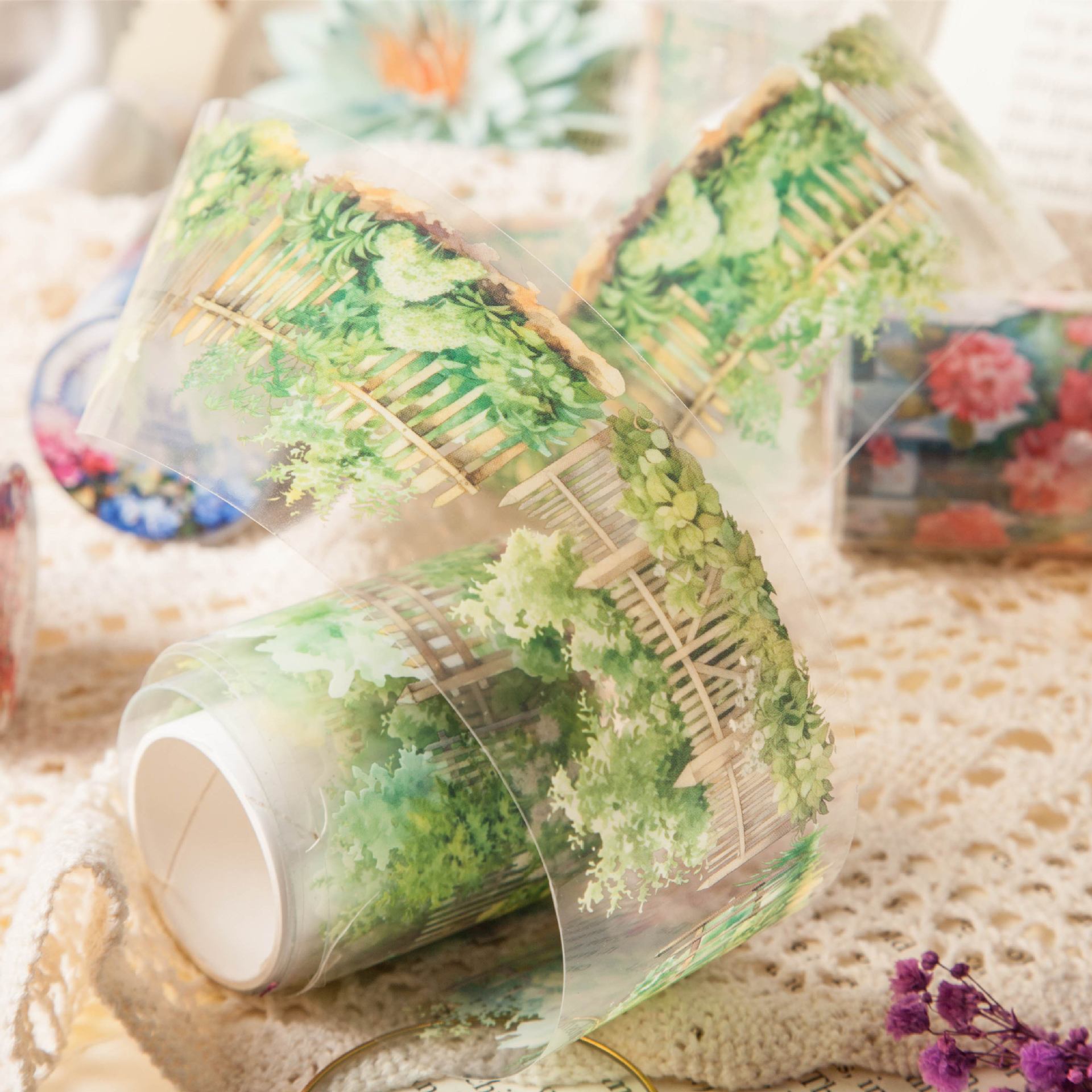Fence Plant – PET Tape, Plant Theme Landscape, 2m - ViktaShop