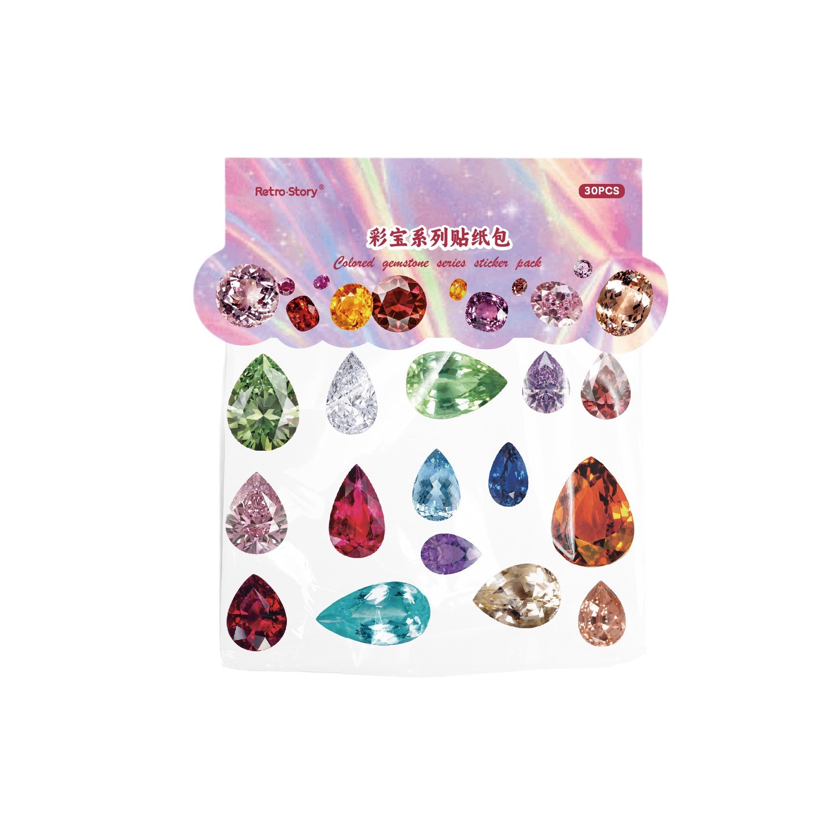 Gem Diamond Stickers - PET - ViktaShop