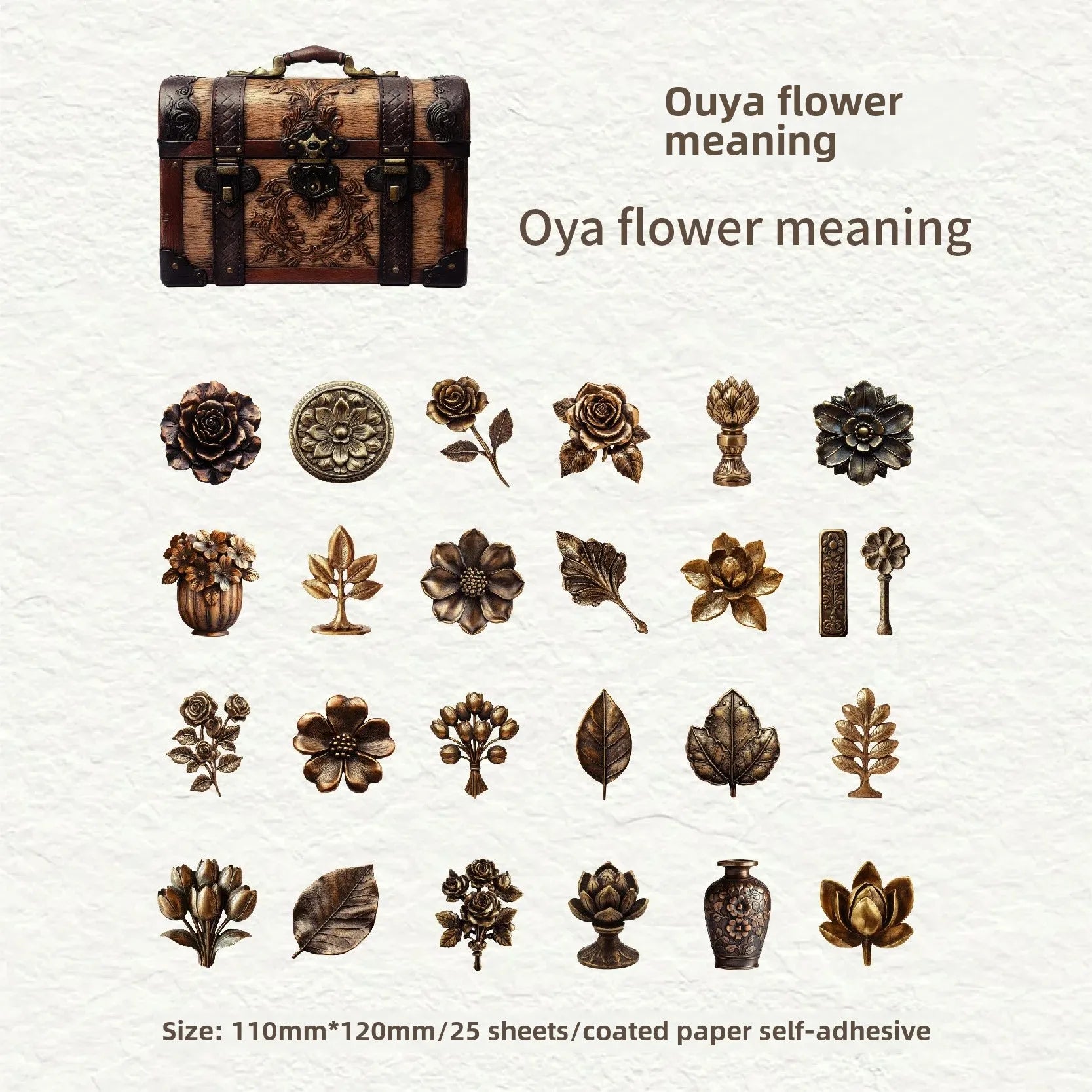 Retro Story Waterproof Sticker Pack – Antique Objects, Vintage Scrapbooking Materials - ViktaShop