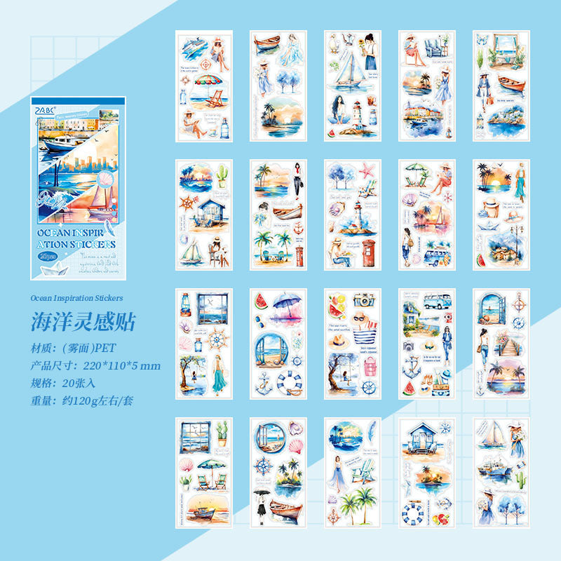 Hazy Memory Sticker Series, Retro PET Stickers, 6 Options - ViktaShop