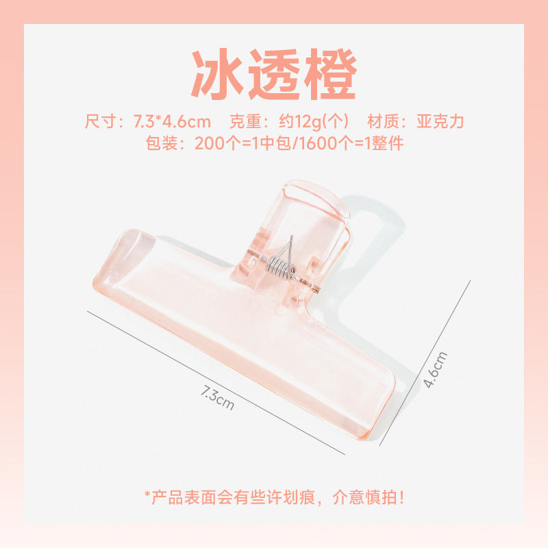 Transparent Acrylic Jelly Clip – Long Tail Stationery Clip - ViktaShop