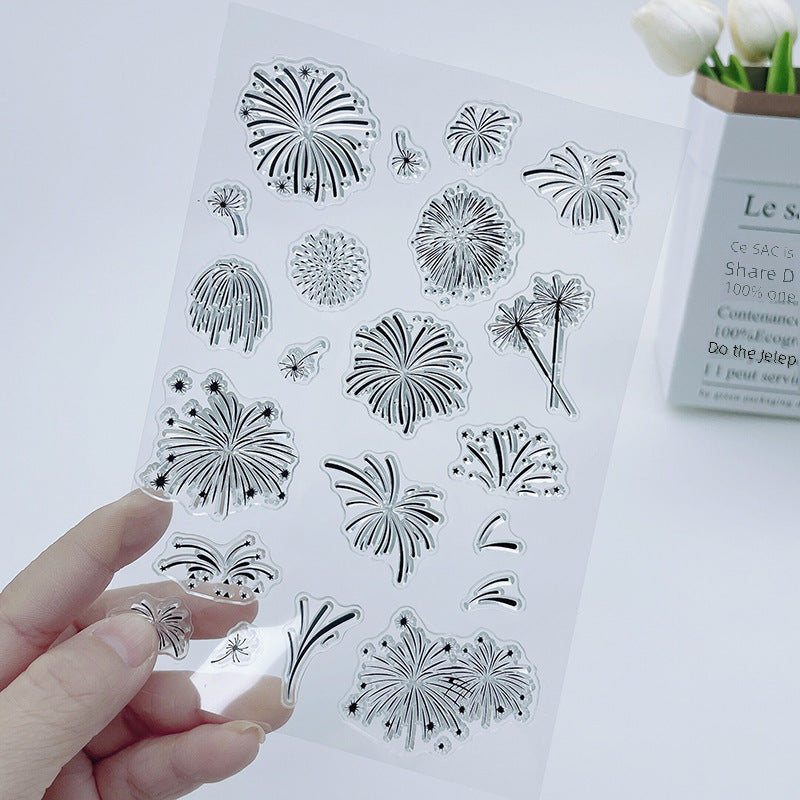 Fireworks Transparent Silicone Stamp - ViktaShop