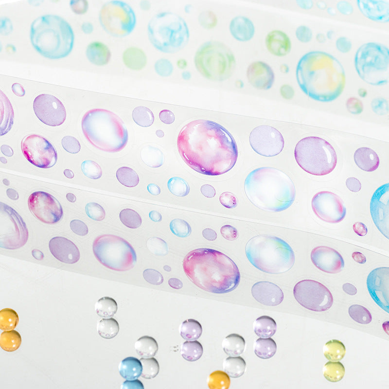 Floating Bubble Series – Die-cut PET Tape for Hand Account Decoration, 2m - ViktaShop