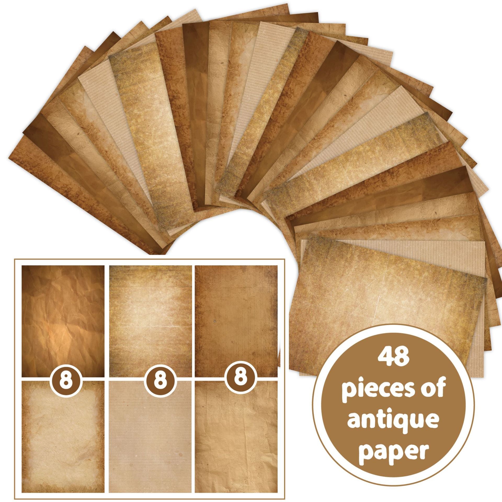 Retro A4 Letter Paper Double-Sided - 3 Options - ViktaShop