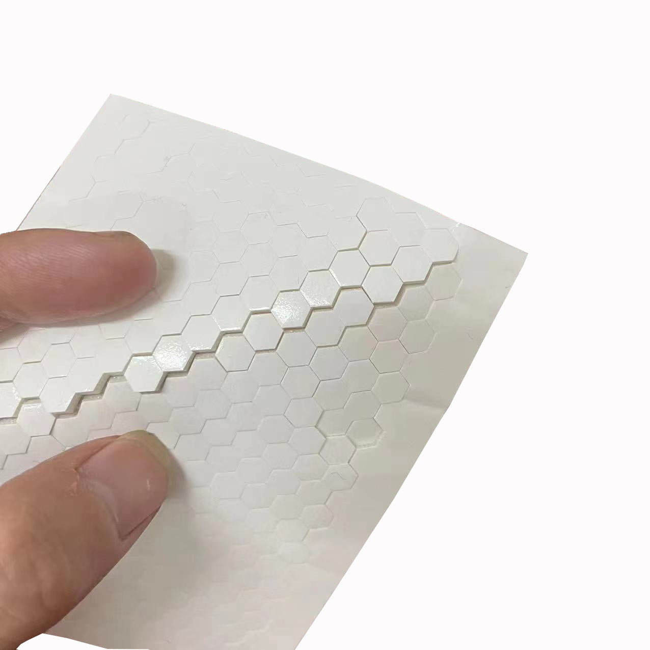 Hexagonal & Round White EVA Foam Stickers, 3D Craft Pads - ViktaShop