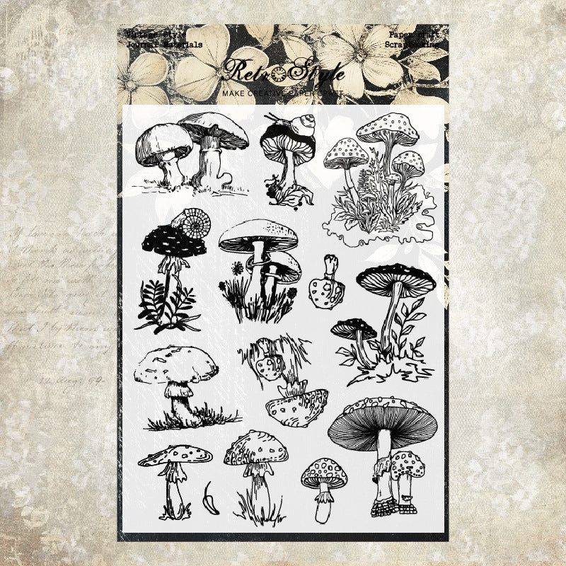 Transparent Retro Background Silicone Stamp