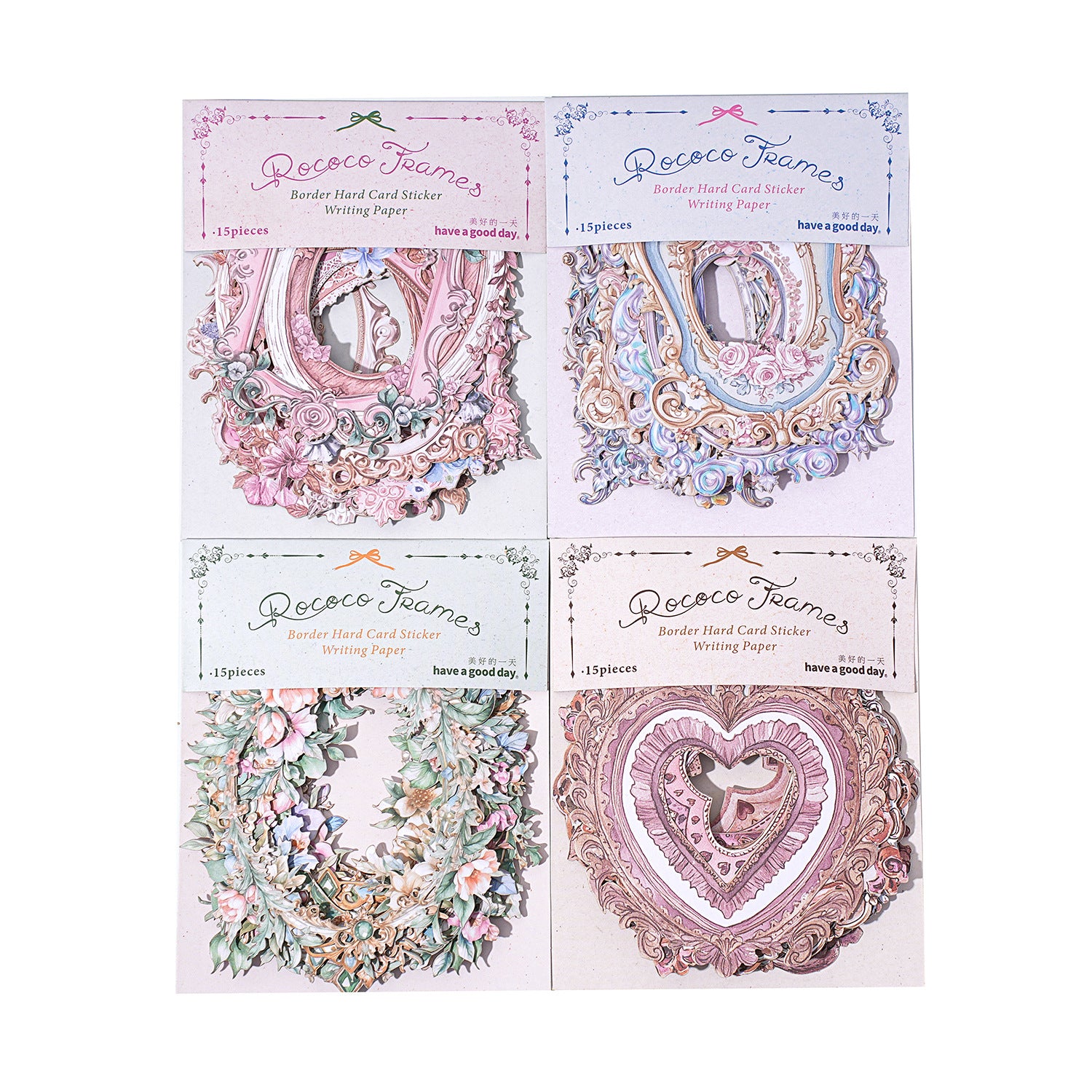 Rococo Frame Border Stickers – 4 Designs - ViktaShop