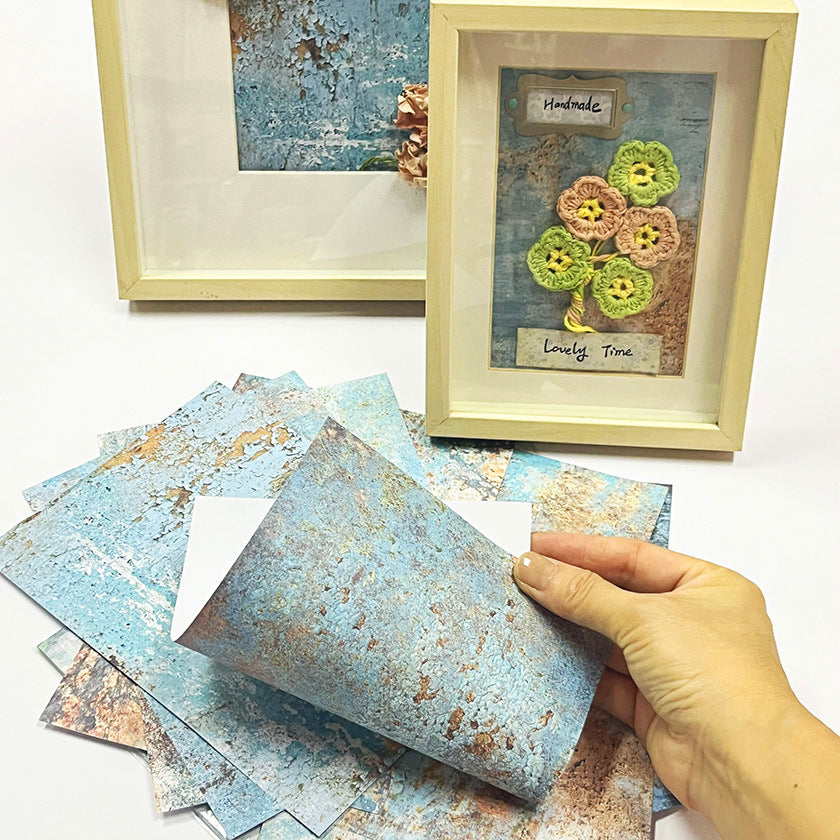 Rust Paper Single-Sided Pattern Paper for DIY Album & Scrapbook - ViktaShop