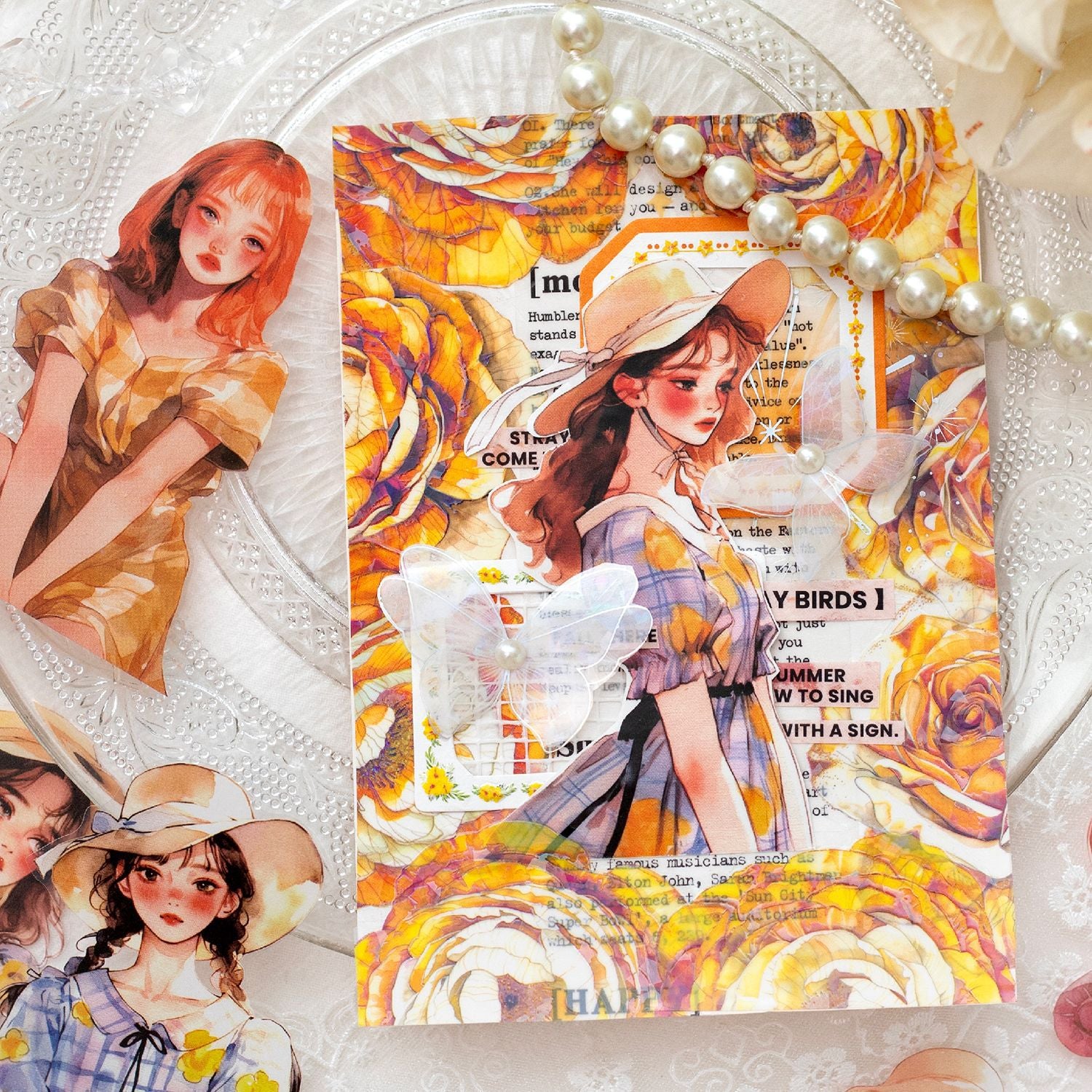 PET Stickers – Summer Girl Series, 6 Options - ViktaShop
