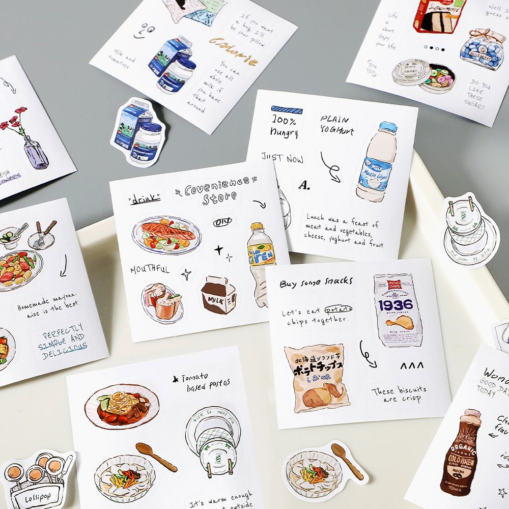 Mini Cut Film Sticker Book – Soft Time Series, 4 Options - ViktaShop