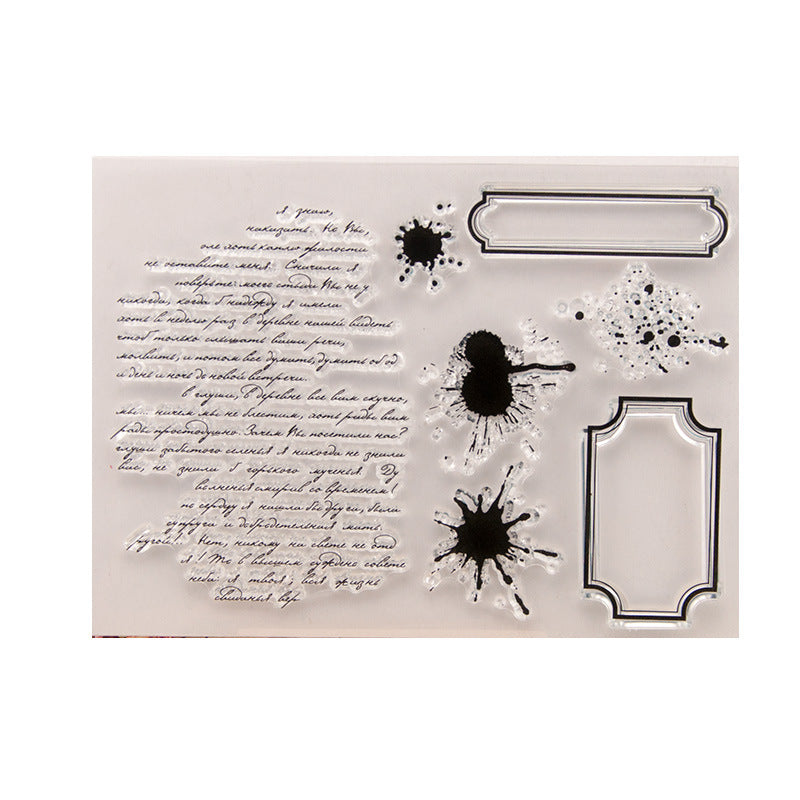 DIY Transparent Seal Stamp – Antique Text Design - ViktaShop