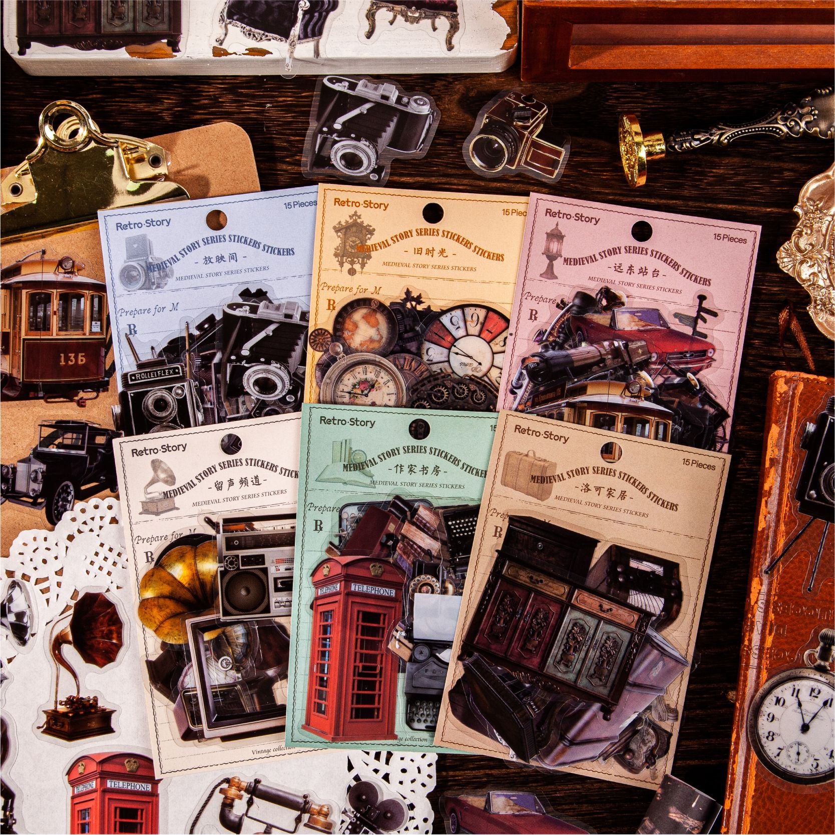 PET Sticker Pack – Vintage Story Series - ViktaShop