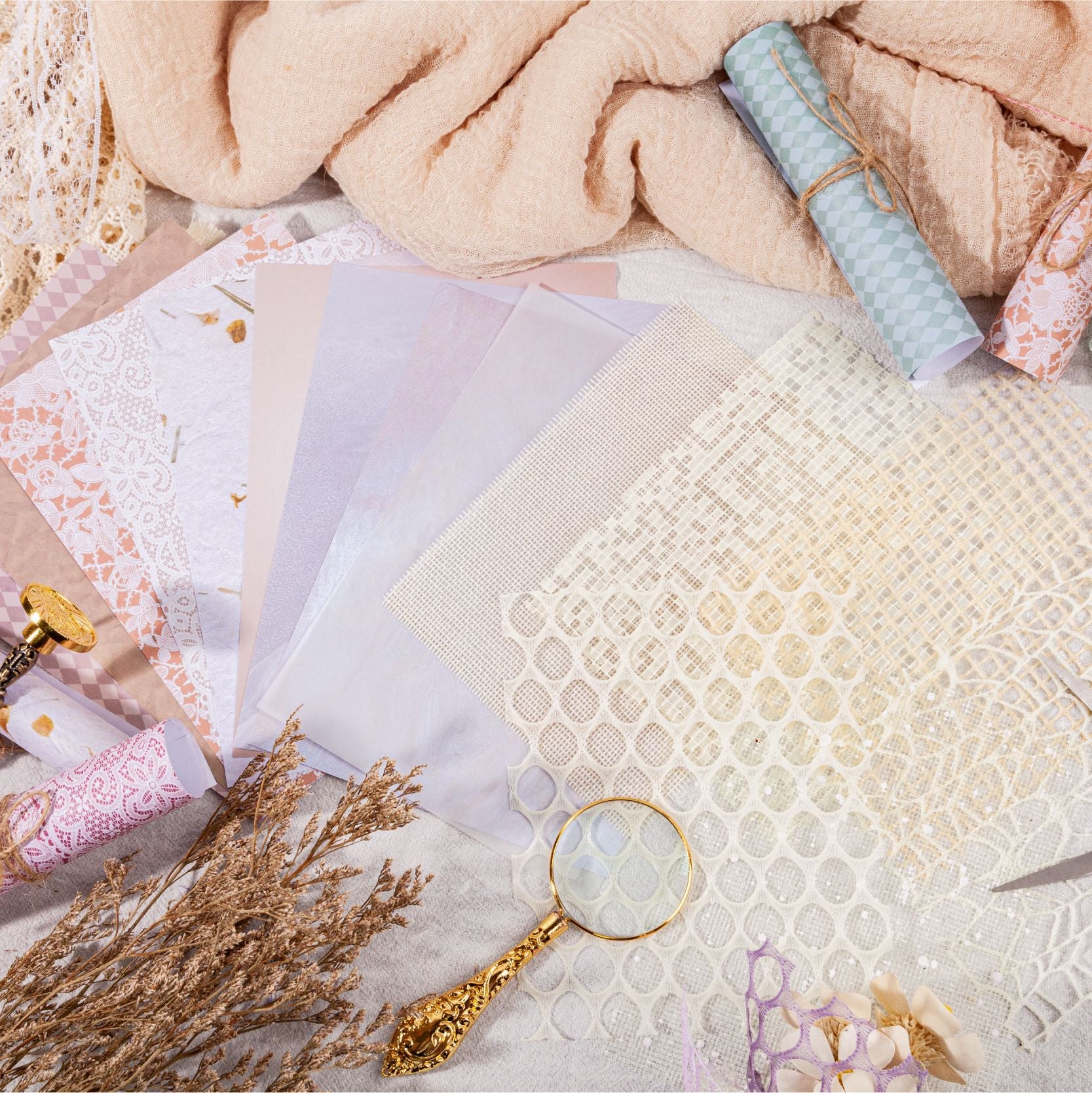 Retro Story DIY Material Package for Scrapbooking - ViktaShop