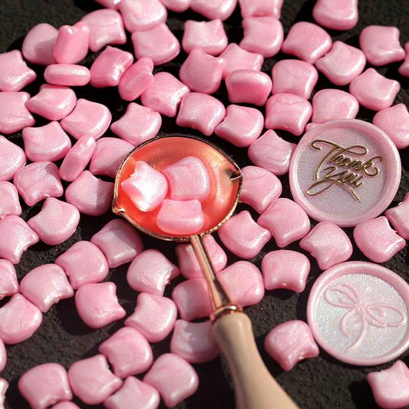 Cute Cat Head Wax Seal Set – Mixed Color Polarized Wax Grains - ViktaShop