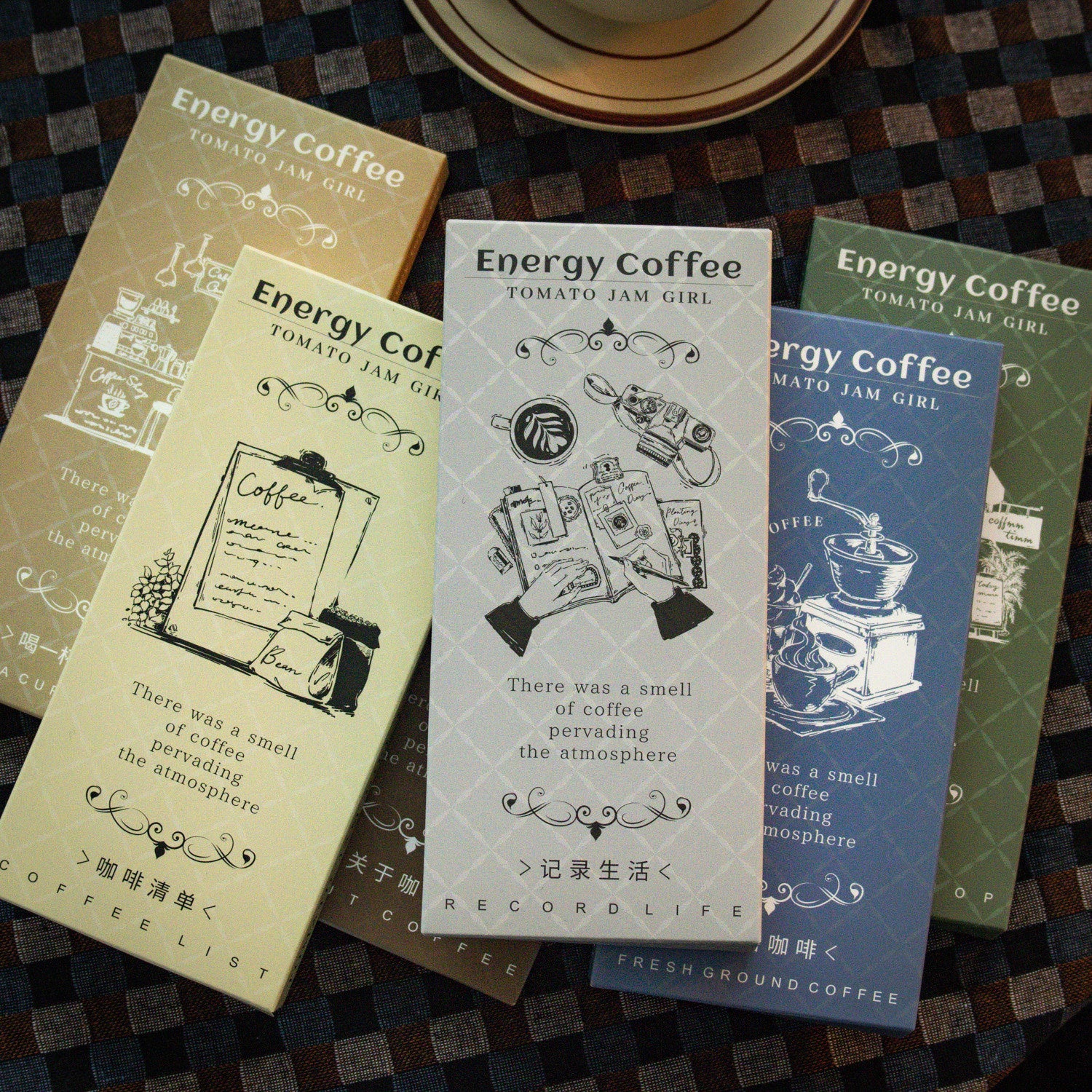 Paper Café Stickers – 6 Designs - ViktaShop