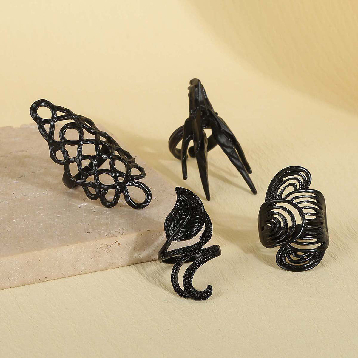 Dark Style Titanium Steel Ring - ViktaShop