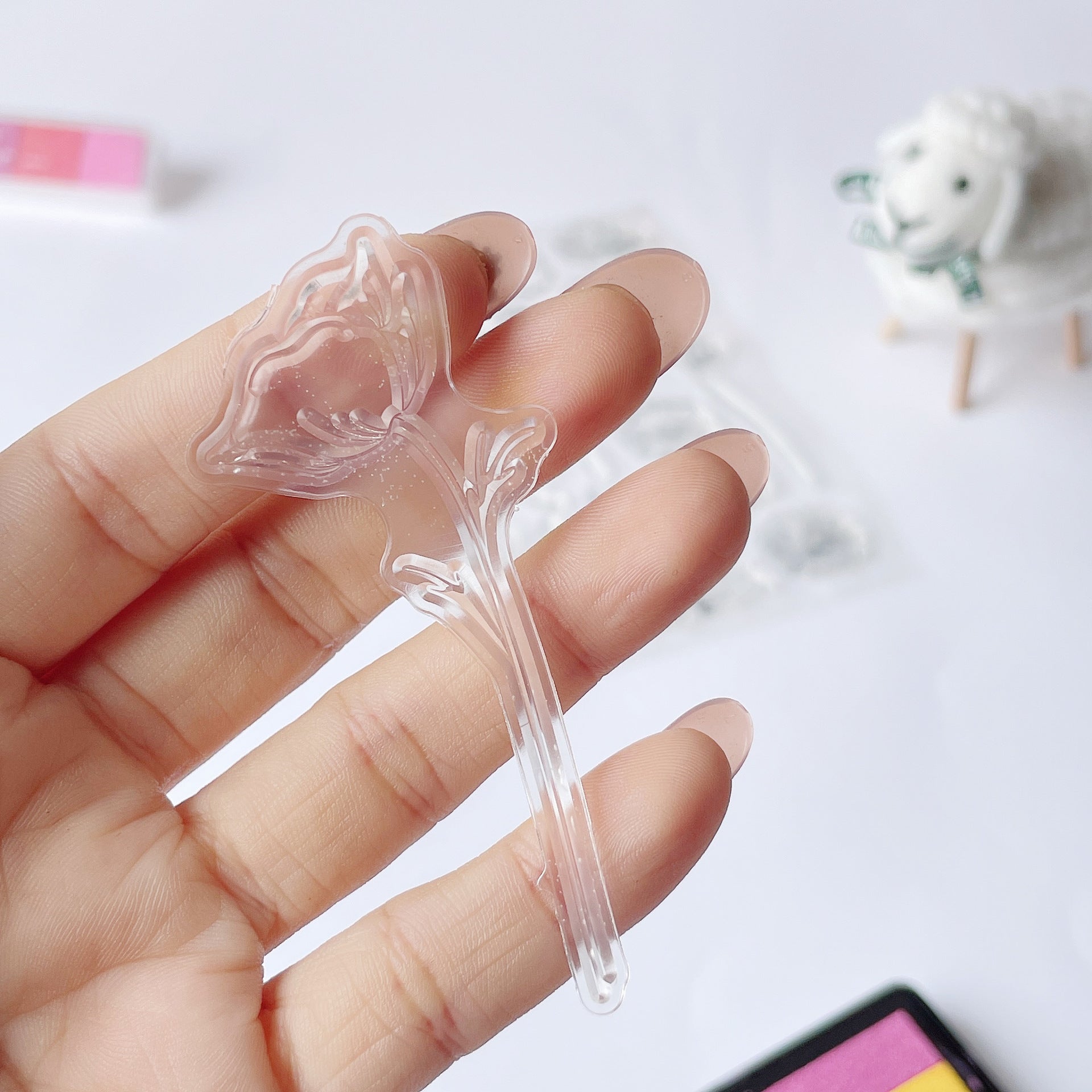 Lotus Transparent Silicone Stamp – DIY Journal & Scrapbooking Decoration - ViktaShop